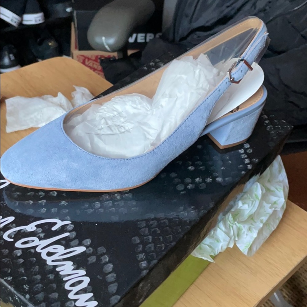 Lorene Dusty Blue Heels